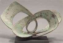 Barbara Hepworth Curved Forms Sculpture Rare Wakefield Postcard