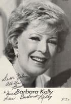 Barbara Kelly Canadian Actress Vintage Hand Signed Photo & Dyslexia