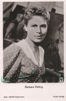 Barbara Rutting German Film Actress Hand Signed Photo Postcard
