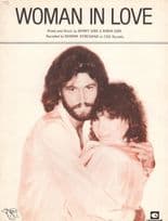Barbara Streisand Barry Robin Gibb of Bee Gees Woman In Love Sheet Music