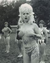 Barbara Windsor Risque XXX Carry On Film 10x8 Hand Signed Photo