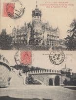 Barcelona Construcciones Modernas 2x Antique Spanish Postcard s