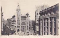 Barcelona Spain Plaza De Junqueras Aerial Old Postcard