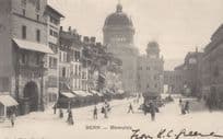 Barenplatz Bern Switzerland Old Postcard