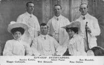 Baritone Stanley Kirkby & The Edwards Entertainers 1905 Old Postcard