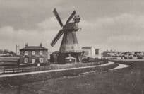 Barking Mill Windmill in 1900 Library Essex Real Photo Postcard