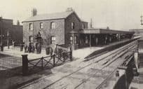 Barking Railway Station Level Crossing in 1906 Essex Postcard