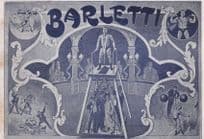 Barletti Circus Strongman Muscle Man Antique Postcard