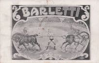 Barletti Circus Strongman Muscle Man Old Carnival Postcard