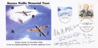 Barnes Wallis Memorial Trust Tirplitz WW2 MULTI Hand Signed FDC