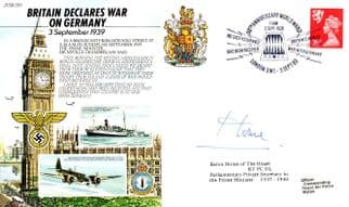 Baron Home Conservative MP Britian Declares War On Germany Hand Signed FDC