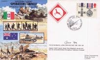 Baron RMP Carver of Operation Compass 1941 WW2 Hand Signed FDC