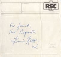 Barrie Rutter Shakespeare Actor Oakes In Porridge Hand Signed Autograph