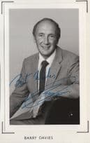 Barry Davies BBC Sports Commentator Hand Signed Photo