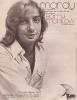 Barry Manilow Mandy 1970s UK Sheet Music