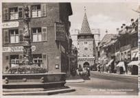 Basel Dudelsackpfelfferbrunnen Switzerland Gasthof Postcard