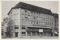 Basel Grand Cafe Restaurant Baselstab Marktplatz Swiss Postcard