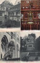 Basel Switzerland Denkmal Architecture Statue 4x Postcard s