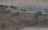 Basilio Cascella Italian Italia Dal Fuogo Antique Painting Postcard