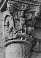Basilique De Saint Benoit Delivery Of A Prisoner Sculpture French Old Postcard