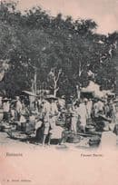 Batavia Passer Baroe Markets Indonesia Old Postcard