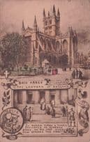Bath Abbey The Lantern Of England Phillimore Old Roman Coin Postcard