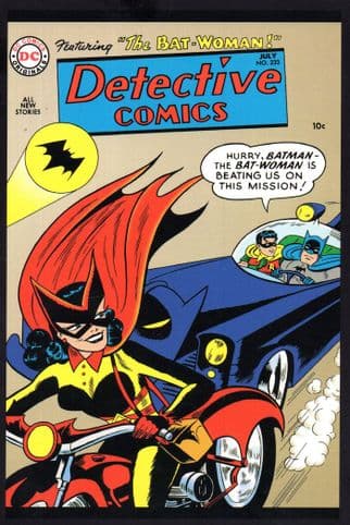 Batman Robin & Batwoman Detective 400th Issue Comic s Book Postcard