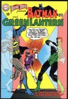 Batman Vs The Green Lantern 1965 DC Comic Book Art Postcard