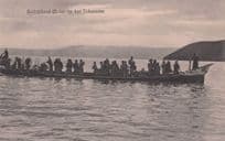 Battakboot Tobameer Indonesia Boat Trip Old River Postcard
