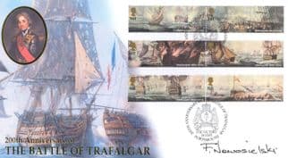 Battle Of Trafalgar 200th Anniversary Frank Nowosielski Hand Signed FDC