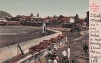 Bay Of Panama Showing Ebb South American Old Postcard