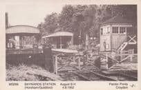 Baynards Train Station in 1952 Horsham Pamlin Prints Railway RPC Postcard