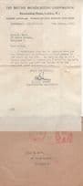 BBC 1953 Job Letter Hand Signed Val Gielgud Secretary