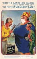 BBC TV Broadcasting Unit Vintage Comic Postcard
