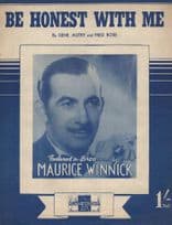 Be Honest With Me Maurice Winnick 1950s Alt Cover Sheet Music