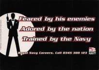 Be James Bond & Join The Navy Rare Film Advertising Postcard