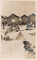 Beach Huts Beach Fashion Muizenberg South Africa Old RARE Postcard
