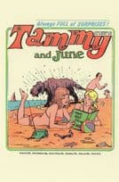 Beach Rainy Dog Mans Best Friend Girls 1970s Comic Book Postcard