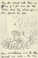 Beatrix Potter Squirrel Nutkin Book Antique Letter Postcard