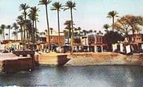 Bedrachein Egyptian Village Vintage Rare Early Postcard