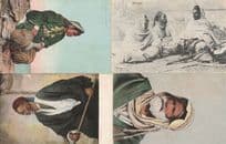 Beduins Bedouin 4x Antique Arabic Egyptian Postcard s