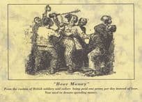 Being Underpaid Beer Money Sailors Soldiers Postcard