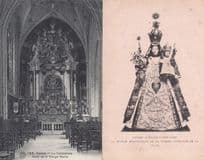 Belgium Anvers Eglise Our Lady Of Vierge Marie Religious 2x Old Postcard s