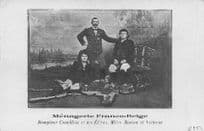 Belgium Circus Animal Trainer & His Students Antique Postcard