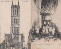 Belgium Gand La Chaire De Verite Bavon Eglise St Saint Antique Interior Postcard