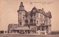 Belgium Wenduyne Savoy Hotel Old Postcard
