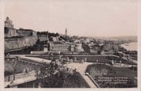 Belgrade Serbia Antique Birds Eye Aerial City Old RPC Postcard