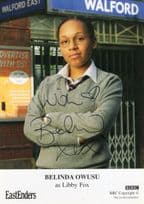Belinda Owusu as Libby Fox Eastenders Hand Signed Cast Card Photo