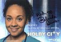 Belinda Owusu as Nicky Holby City BBC Hand Signed Cast Card Photo