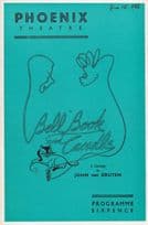 Bell Book & Candle Phoenix Rex Harrison Lilli Palmer Theatre Programme